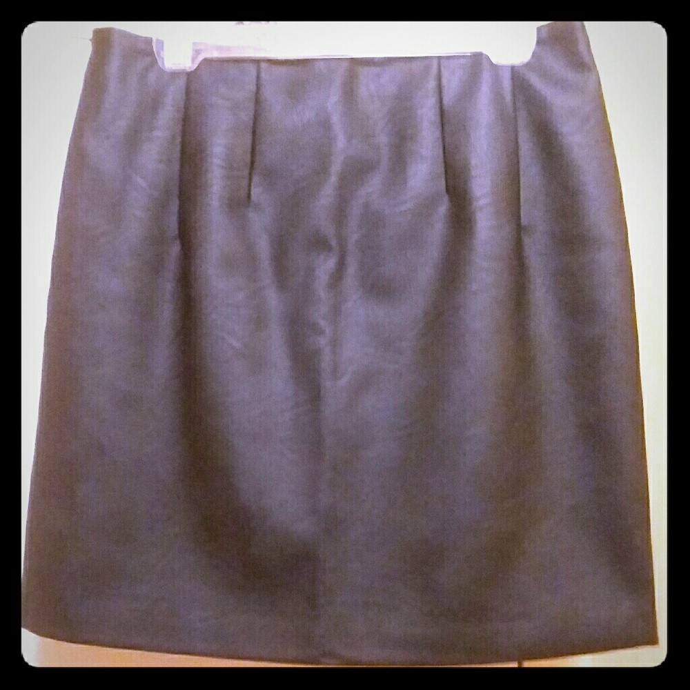 Topshop Tall black faux leather mini-skirt